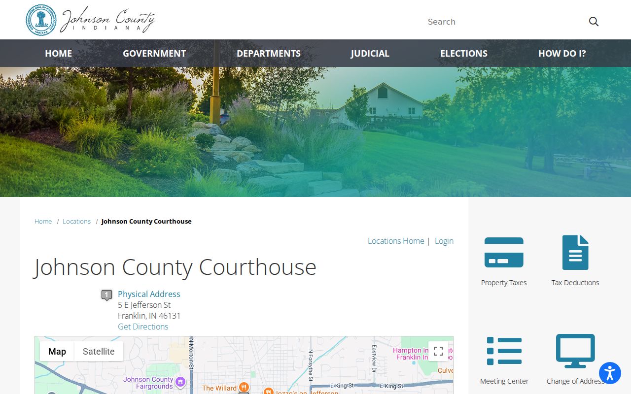 Johnson County courthouse record for Franklin county court dockets