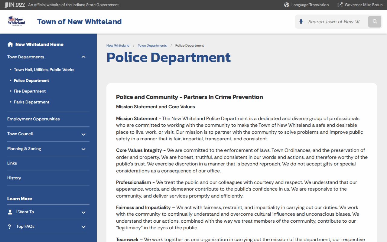 New Whiteland court docket police links to city courts
