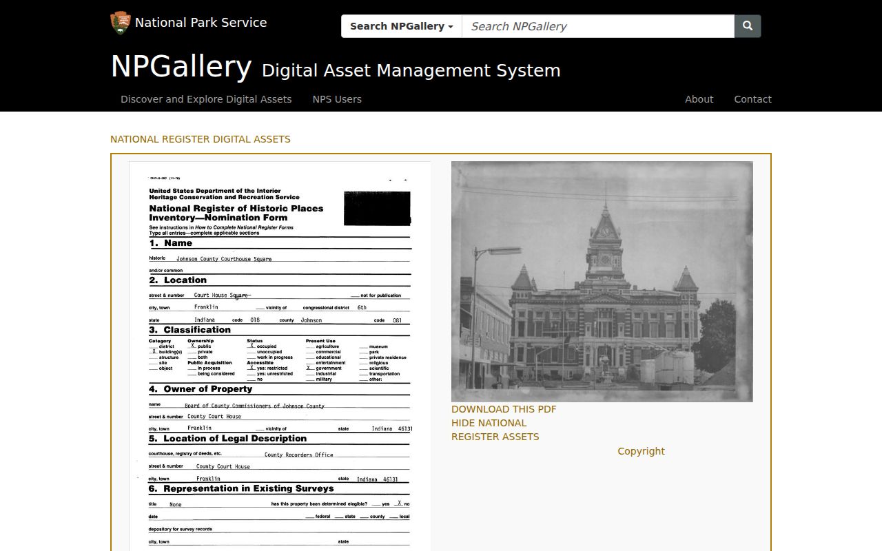 Whiteland court docket county courthouse history